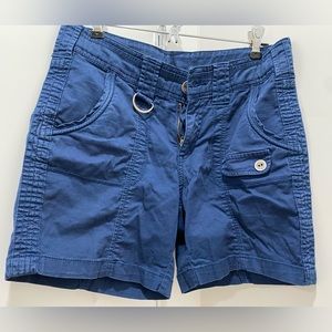 Preloved blue shorts utilitarian styling